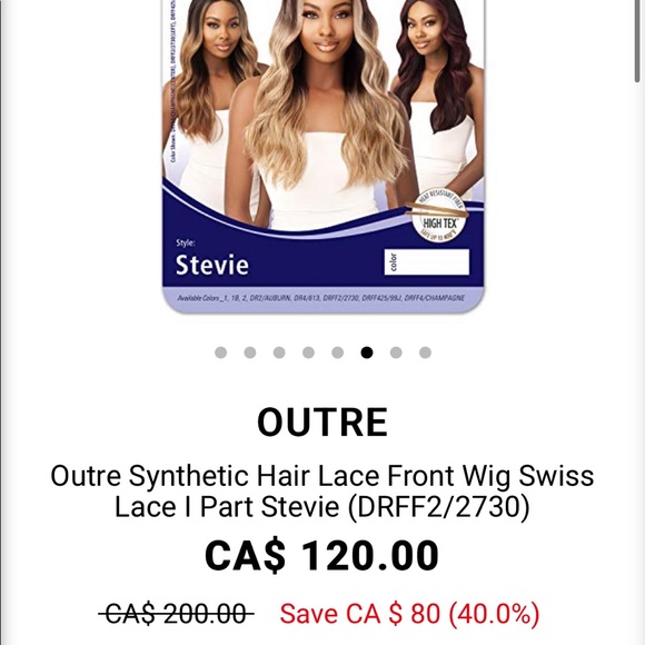 outré synthetic ombré model name STEVIE colour is DRFF4/CHAMPAGNE) - Picture 2 of 10